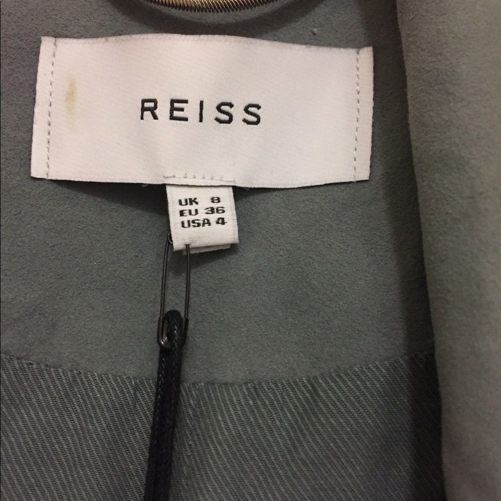 Reiss Suede Trench Coat US4 - Picture 4 of 6